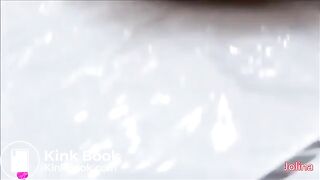 German girl taking a big shit