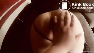 Cumshot on shit smeared lingerie ass  LucyScat