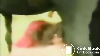 the horse shited on girl's head