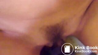 Milf talks aggressive while she shits