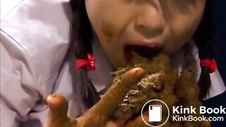 Smearing and eating