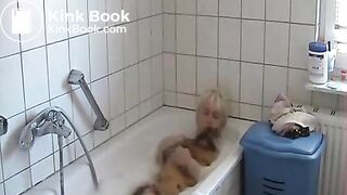 Good Wife Getting Shat On in the Tub