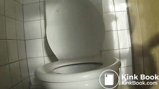 Girl pooping