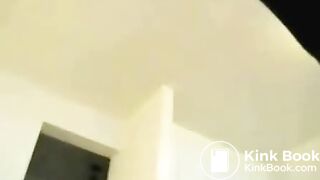 Pervy girl shits on some clothes