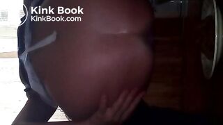 Mistress Pooping for her Slave on a Plate