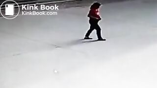 Chinese woman poops in public