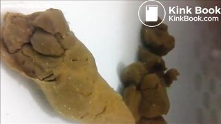 Releasing big poop in the bath