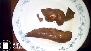 Russian Mistress Shitting on a Balcony, Commenting the Prosess