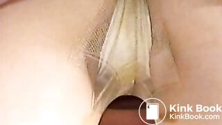 Desperate girl shit in pantyhose 3