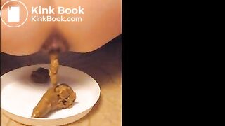 A Sweetie working in a flowershop, kinky showing her turds