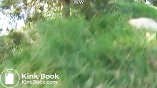 Caught by jogger when pooping