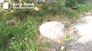 Caught by jogger when pooping