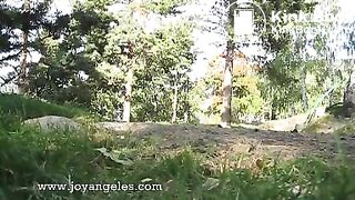 Caught by jogger when pooping