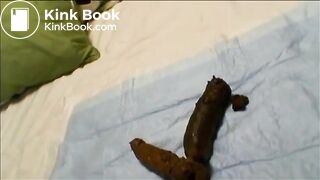 Big poop on the bed
