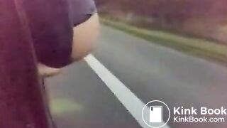 From the car