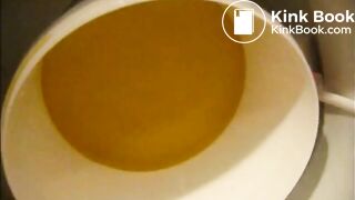 Close up pee and poop