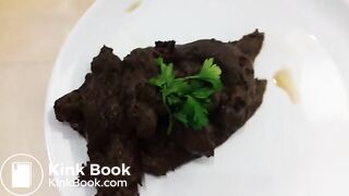 very sexy black dress poop