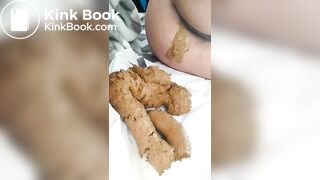 Woman shitting in car