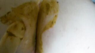 10in dildo in my arse