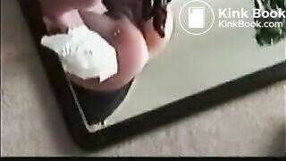 Hot babe shitting