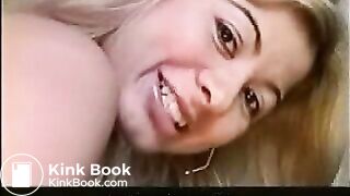 Hot babe shitting