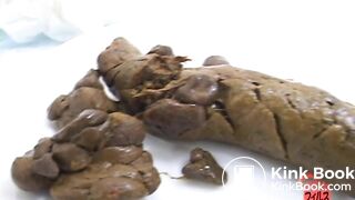 Shit on a plate and examine the shit 2