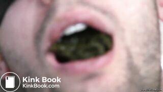 Girl poops in guy`s mouth and glues his mouth with Scotch tape