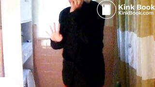 Peeprincess panty poop in bathroom