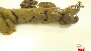 Shit on a plate and examine the shit 5