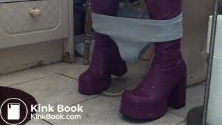 purple boots
