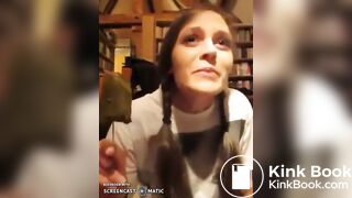 German teen eating scat ice cream