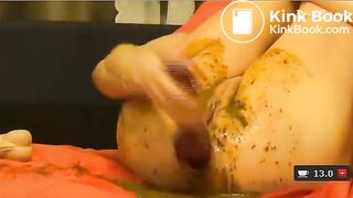 Hot Girl anal dildo shit and smear Again - CassianoBR