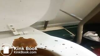 Diarrhea in toilet