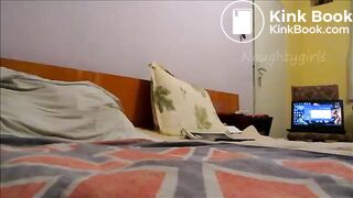 Scat schoolgirl fucks herself on her bed - CassianoBR
