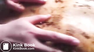 Jap twink eats turds from chicks arse