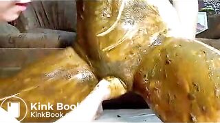 Awesome lesbian scat sex