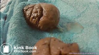 Fart and queef with shitty anal creampie