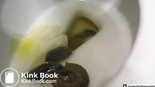 In the toilet