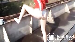 teen girl poops