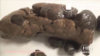 young babe shitting in front of toilet