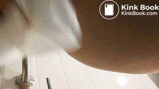 Public Porn Convention Pee and Surprise Poop