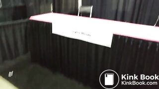 Public Porn Convention Pee and Surprise Poop