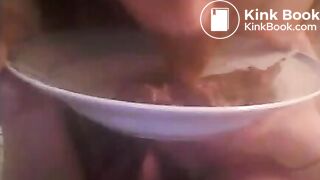 Shitting on plate and eating it Private