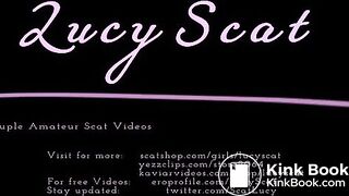 Anal Beads in shit loaded Asshole  LucyScat