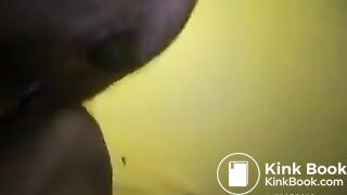 girl moans while eating log