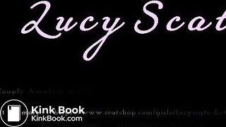 Cumslut poops on dining table for you!  LucyScat