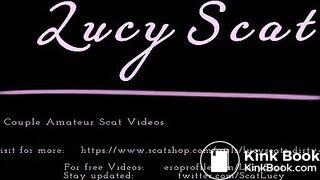 Cumslut poops on dining table for you!  LucyScat