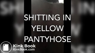 yellow pantyhose