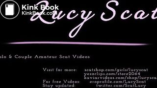 Shit stuffed pussy orgasm  LucyScat