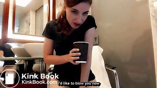 Sexy Julia shits in a cup [subtitled]